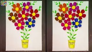 HandmadeArt  || artwork || ArtInACup || FloralArt || CupOfFlowers || HandcraftedArt || CreativeCup