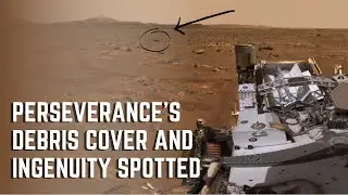 Perseverance Rover Debris cover and Ingenuity Spotted || #shorts ||