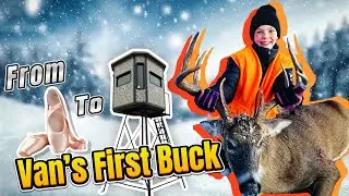 First Iowa Whitetail Buck For This Huntress with a 350 Legend (From Ballet to the Box Blind) 