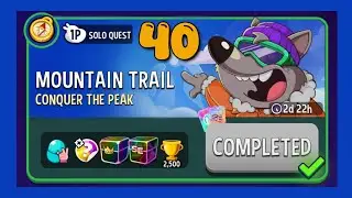 Mountain trail solo challenge|solo quest 40|match masters