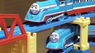 【Plarail】Streamlined Thomas & Shooting Star Gordon on the &ldquo;Double Spiral Loop Track Layout&rdquo;