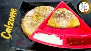 Calzone | How To Make Calzone At Home | Chicken And Cheese Stuffed Pizza Bread