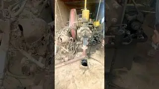 Damman Old 36Hp Old Cold Diesel Engine Working With Nice Sound #short #shortsfeed #trendingshorts