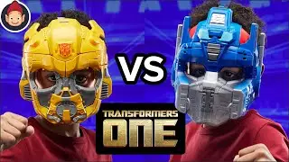 Transformers One Toys - 2 in 1 Mask Optimus Prime Orion Pax & Bumblebee B-127 Unboxing