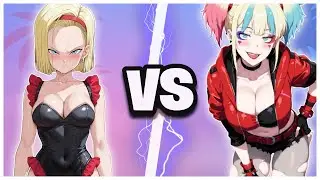 🔥 ANDROID 18 VS HARLEY QUINN | SEXY FANART BATTLE