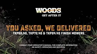 Woods&reg;  TurfKeeper Pro&trade;  TKP 40-series Finish Mowers | You Asked ... We Delivered.