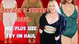 SAVAGE X FENTY | Mid Size Plus Size Loungewear and Lingerie | HOTMESS MOMMA VLOGS