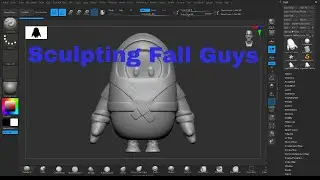 Designing Fall Guys Ninja Costume with Zbrush