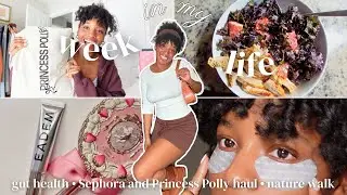 Cozy Week in My Life ☁️ Princess Polly  & Sephora Hauls, Gut Health, Meal Preps, + Nature Walk 🌳