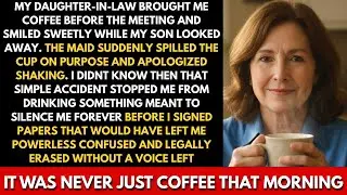 My Daughter-In-Law Gave Me Coffee Before The Meeting—The Maid Spilled It, And It Saved My Life