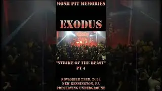 Exodus - November 23rd, 2024 - New Kensington, PA - Strike of the Beast pt 4 #exodus #shorts #metal