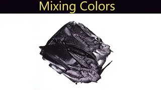 How To Make Dark Blue Black Color Paint - Mixing Colors