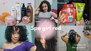 Spa girl red • Naqueles dias, banho preimum  e finalização💌❄️❤️🍒