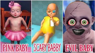 Horror Baby Battle Part 1 - Scary Baby Vs Evil Baby Vs Pink Baby (Android ios) Gameplay