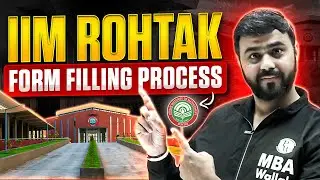 IIM ROHTAK FORM FILLING PROCESS | IPMAT 2025 PREPARATION