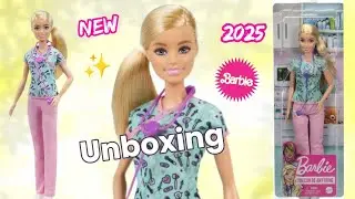2025 #barbie career doll nurse unboxing | barbie nurse doll review |barbie you can be anything nurse