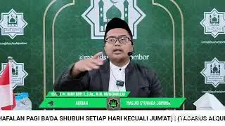 KAJIAN ILMIAH RUTIN MASJID SYUHADA RABU MALAM KAMIS PEKAN KE 3