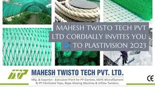 Mahesh Twisto Tech Pvt Ltd cordially invites you For Plastivision 2023 - Dec 7, 2023 - Dec 11, 2023