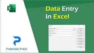 Modern Data Entry Form in Excel | Easy Tutorial for beginners