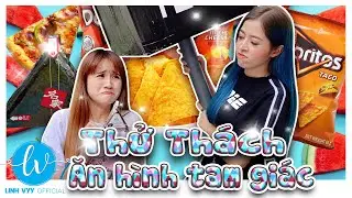 Thử Thách 24h Ăn Đồ Ăn Hình Tam Giác I Linh Vyy Official @VeVeChannel98  @LinhBarbie96