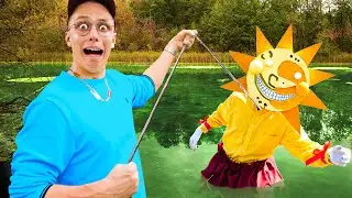 Ich habe FNAF Security Breach ANIMATRONIC SUN beim Magnetfischen gefangen !