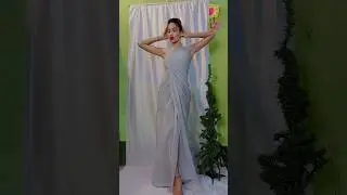 DIY Holiday cocktail dress 😱 l No Sew #hack #diy#fashion#shortsfeed#partywear#style #viralvideo