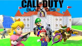 BO3 Zombies Mario 64 Custom Map - Funny Moments
