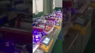 multi color roll to roll screen pritning machine with led uv curing