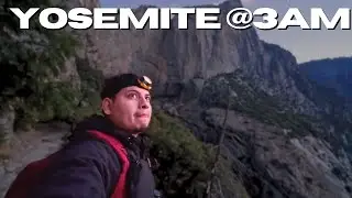 Hiking Upper Yosemite Falls AT NIGHT 👀🇺🇸🥾🏞️