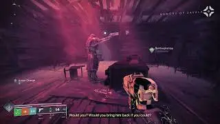 Keith David delivers emotional lines as Zavala pleads with Targe.