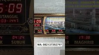 Jam Masjid Digital Jam Sholat Jam Waktu Sholat