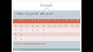 making change problem  with dynamic programming 2