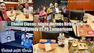 Handbag Showdown: Birkin VS Jumbo VS Speedy Ft. Herm&egrave;s Constance|Vlog & Unboxing @carloandseb ℳ.ℳ♛
