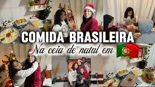 NOSSA SEGUNDA CEIA EM PORTUGAL 🇵🇹/COMIDA BRASILEIRA AQUI EM PORTUGAL 🇵🇹natal 2025#natal #portugal 