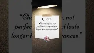 Purpose Over Perfection #PurposeDriven #LiveWithMeaning #AuthenticLiving #ImpactOverImage