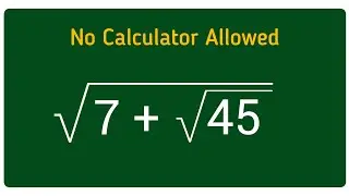Nice Square Root Simplification Question | Maths Olympiad | No Calculator 🛑