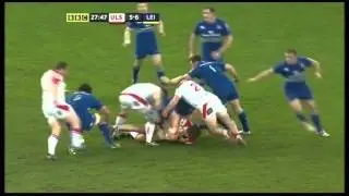 Iain Henderson runs over Mike McCarthy