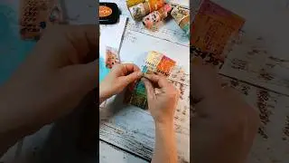 Using some handmade Washi Tape for a Mixed Media ATC