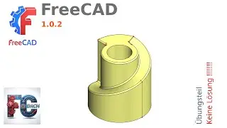 FreeCAD 1.0.2 - &Uuml;bungsteil PartDesign
