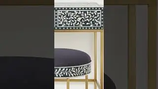 Handcrafted bone inlay furniture from Udaipur &ndash; timeless art for modern homes. #handicraft