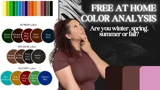 Free At Home Color Analysis For Your Style | Are you a winter + spring + summer or fall style type?