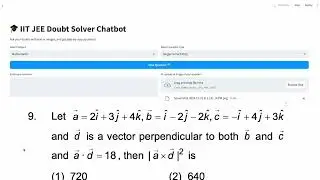 Revolutionizing IIT-JEE/NEET Prep: AI App Solves Doubts in Seconds + Video Solutions!