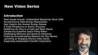 Welcome to My Research Journey | New Physics by Joseph George