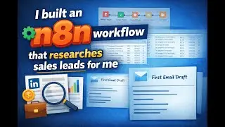 I built a simple n8n workflow to automate lead research