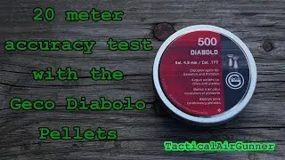 Geco Diabolo Pellets 20 meter accuracy test