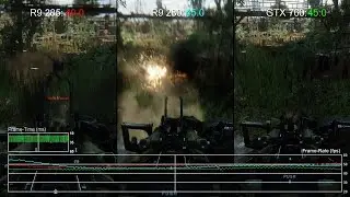 Crysis 3: Radeon R9 285 vs GTX 760 vs R9 280 Gameplay Frame-Rate Test