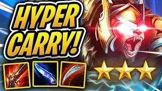 ⭐⭐⭐ 3 STAR HYPER CARRY VOLIBEAR - ABSOLUTE DESTRUCTION! | Teamfight Tactics | TFT | LoL Auto Chess