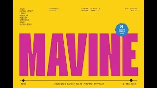 MAVINE VARIABLE FONT