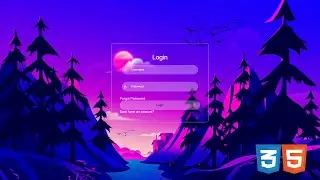 Login form using HTML & CSS | Stylish login form | by DebugByte