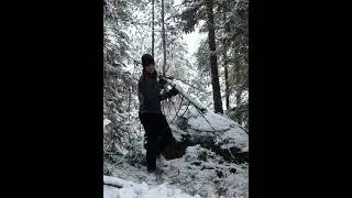 3 Days of Extreme Winter Camping on a Frozen Island &ndash; Survival & Bushcraft Adventure